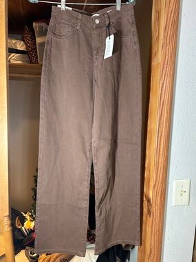 Forever 21 Women's Brown Straight-Leg Jeans